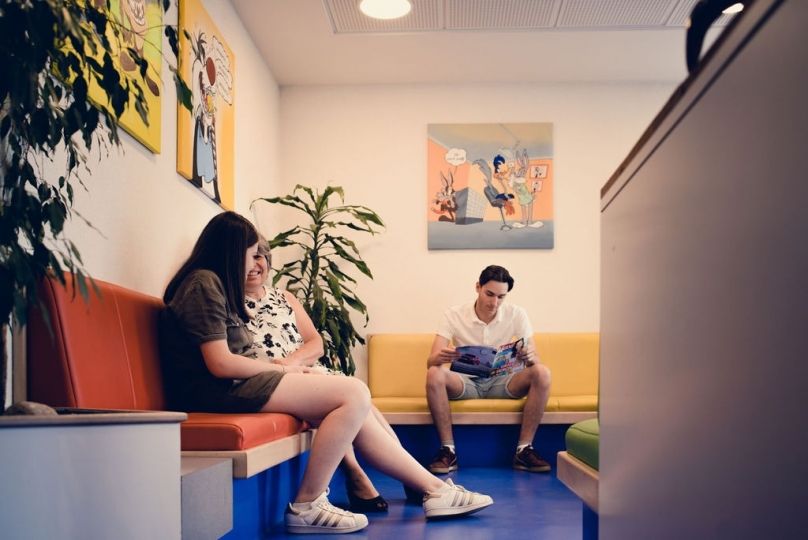 Salle d'attente cabinet d'orthodontie à Besançon